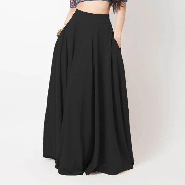 Korean version of the new half-skirt elastic waist large size women's long skirt high waist show thin skirt with a wide range