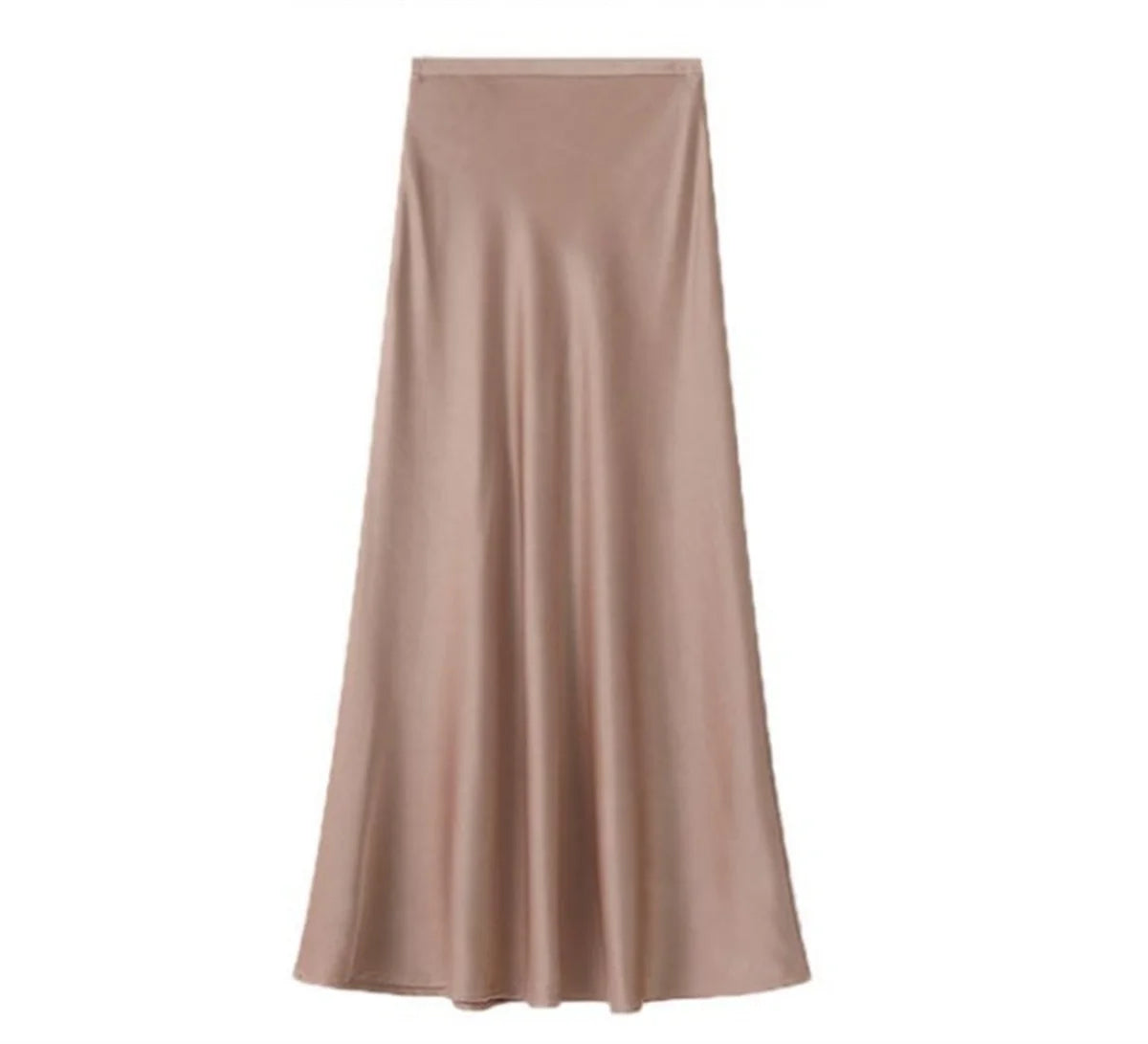 2026 Satin Fabric Skirt Woman High Waist Elegant Long Skirts For Women Korean Fashion Summer Chic Office Slim Fit Midi Skirts