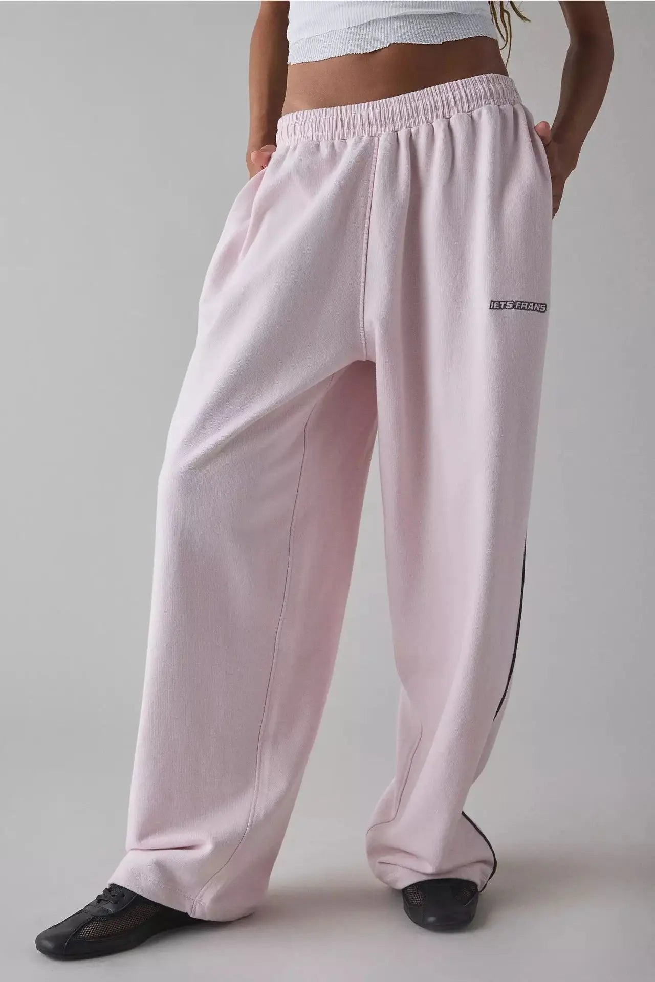 Autumn Street Sweatpants Y2K Aesthetic Slacks Stripes Fashion Personalized Letters Embroidered Casual Wide Leg Pants Trousers