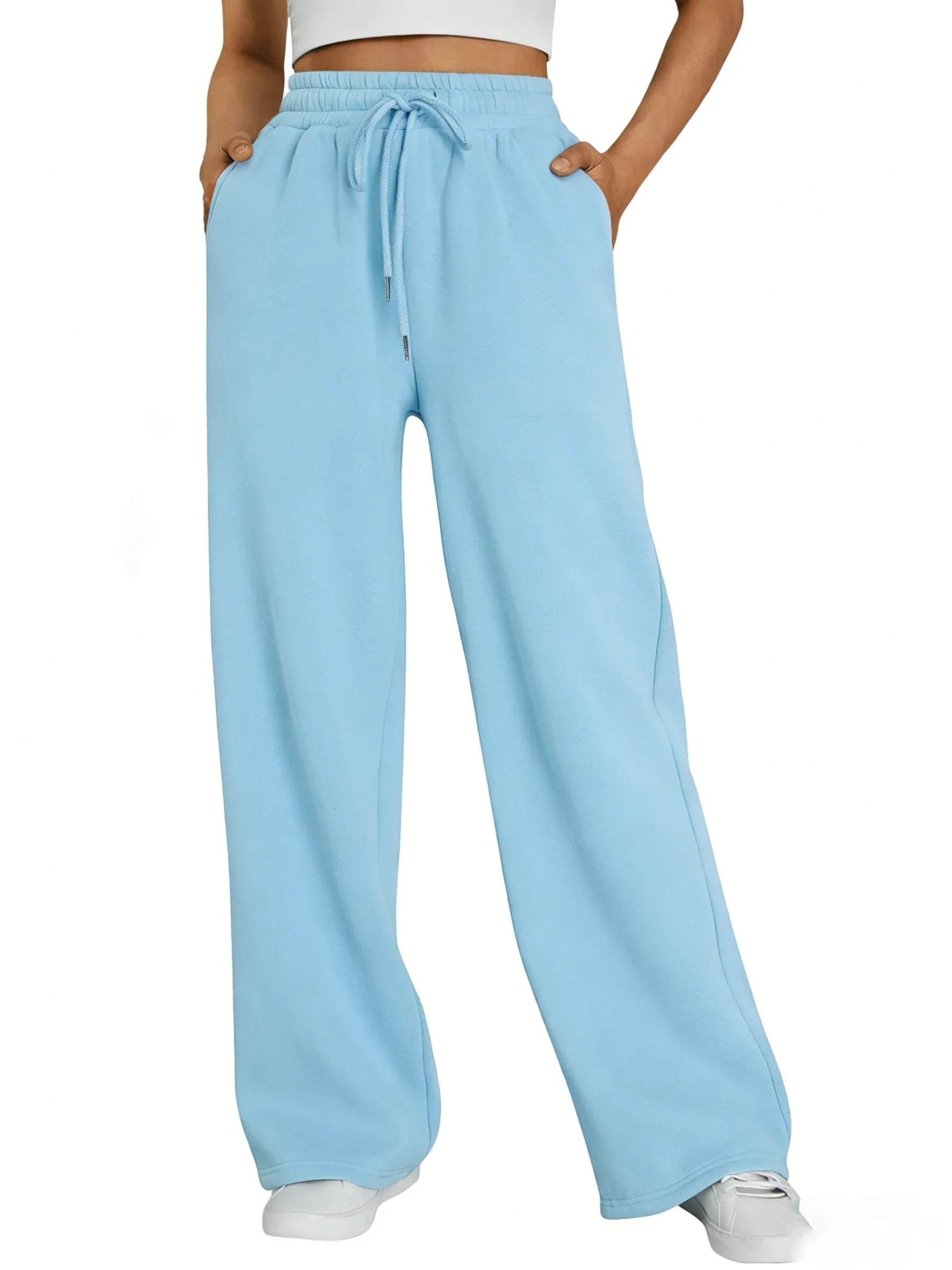 Straight Wide Leg Loose Pant Women Fahsion 2026 Spring Summer New Baggy Sweatpants High Waist Csual Street Pants Chic Trousers