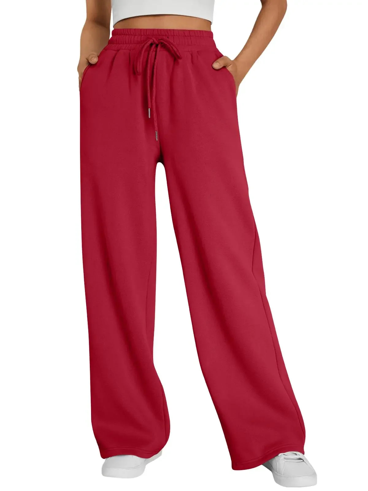 Straight Wide Leg Loose Pant Women Fahsion 2026 Spring Summer New Baggy Sweatpants High Waist Csual Street Pants Chic Trousers