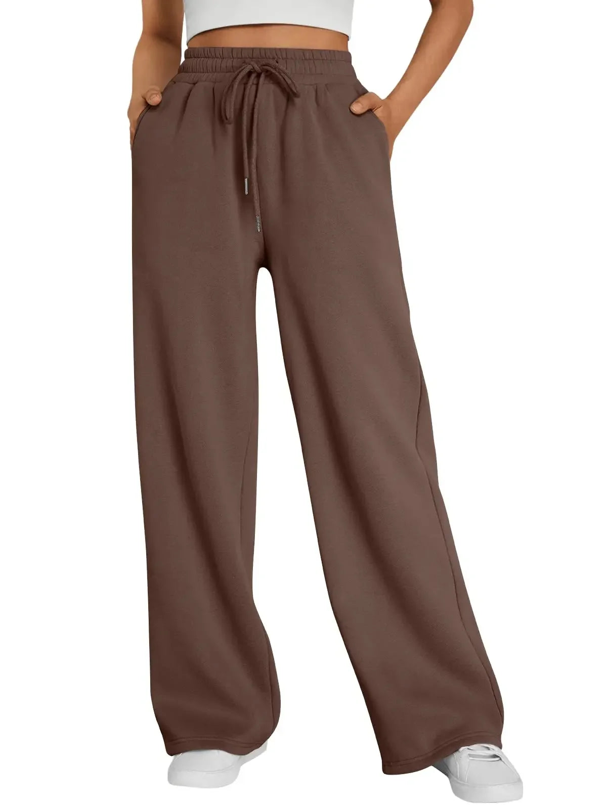 Straight Wide Leg Loose Pant Women Fahsion 2026 Spring Summer New Baggy Sweatpants High Waist Csual Street Pants Chic Trousers