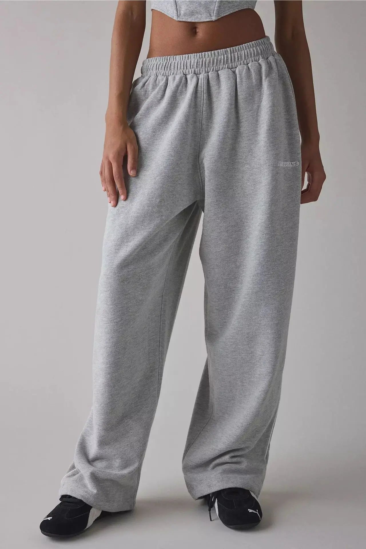Autumn Street Sweatpants Y2K Aesthetic Slacks Stripes Fashion Personalized Letters Embroidered Casual Wide Leg Pants Trousers
