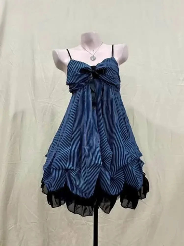 New Vintage Summer Women Sets Elegant Ruffle Lace Chiffon Design Mini Skirt Suit Fairy Female Sweet Korean Fashion Outfits 2026