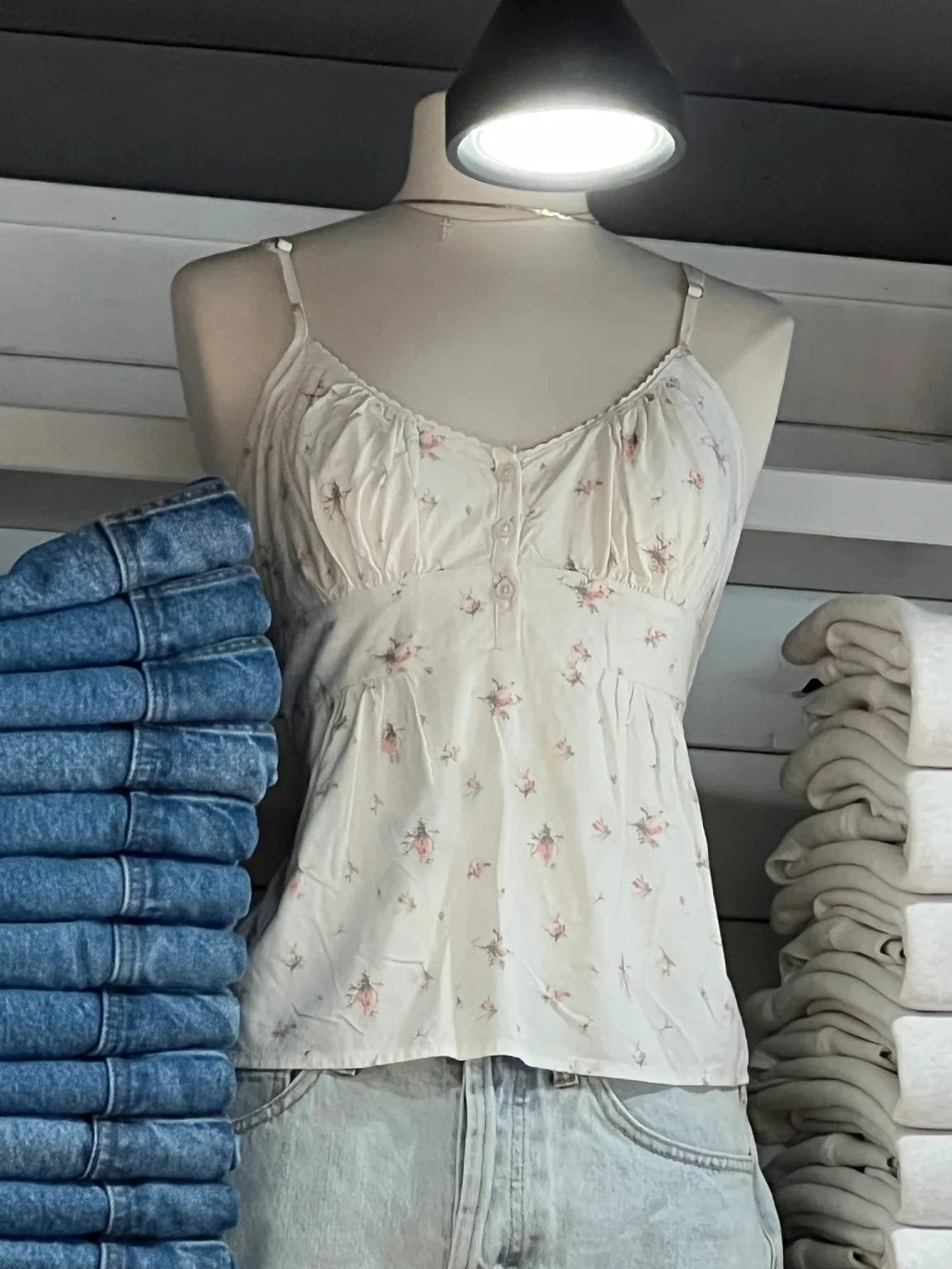New Red Plaid Slim Tank Top Woman Lace Trim Buttons V-neck Back Lace-up Cotton Camis Summer Vintage Streetwear Sweet Crop Tops