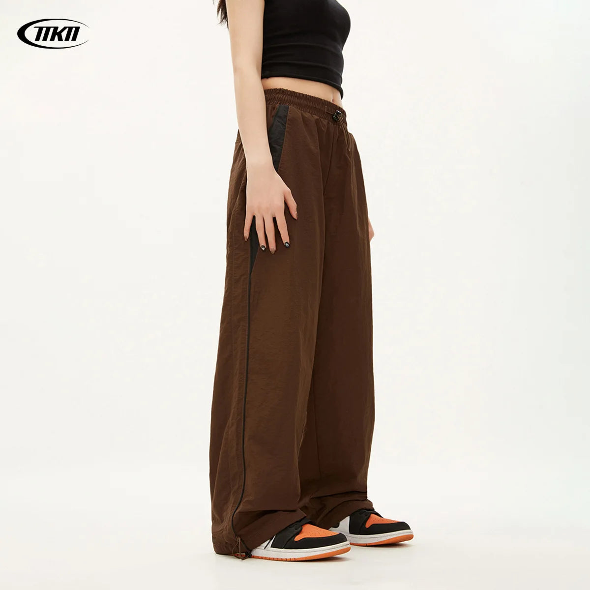 Y2K Vintage Fashion Loose Pant 2026 Casual Street Hip Hop Baggy Pants High Waist Wide Leg Trousers Solid Joggers Women Clothes