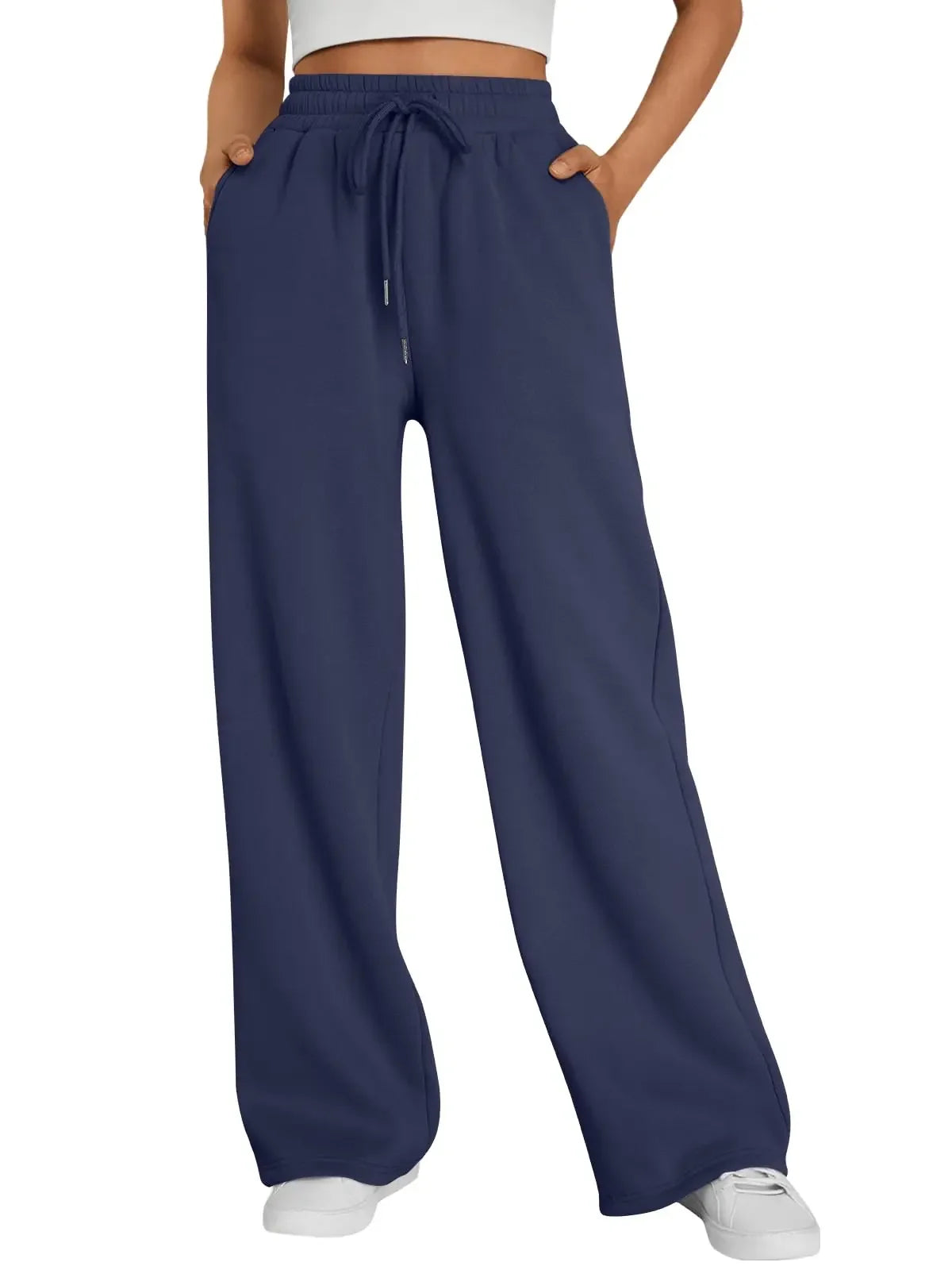 Straight Wide Leg Loose Pant Women Fahsion 2026 Spring Summer New Baggy Sweatpants High Waist Csual Street Pants Chic Trousers