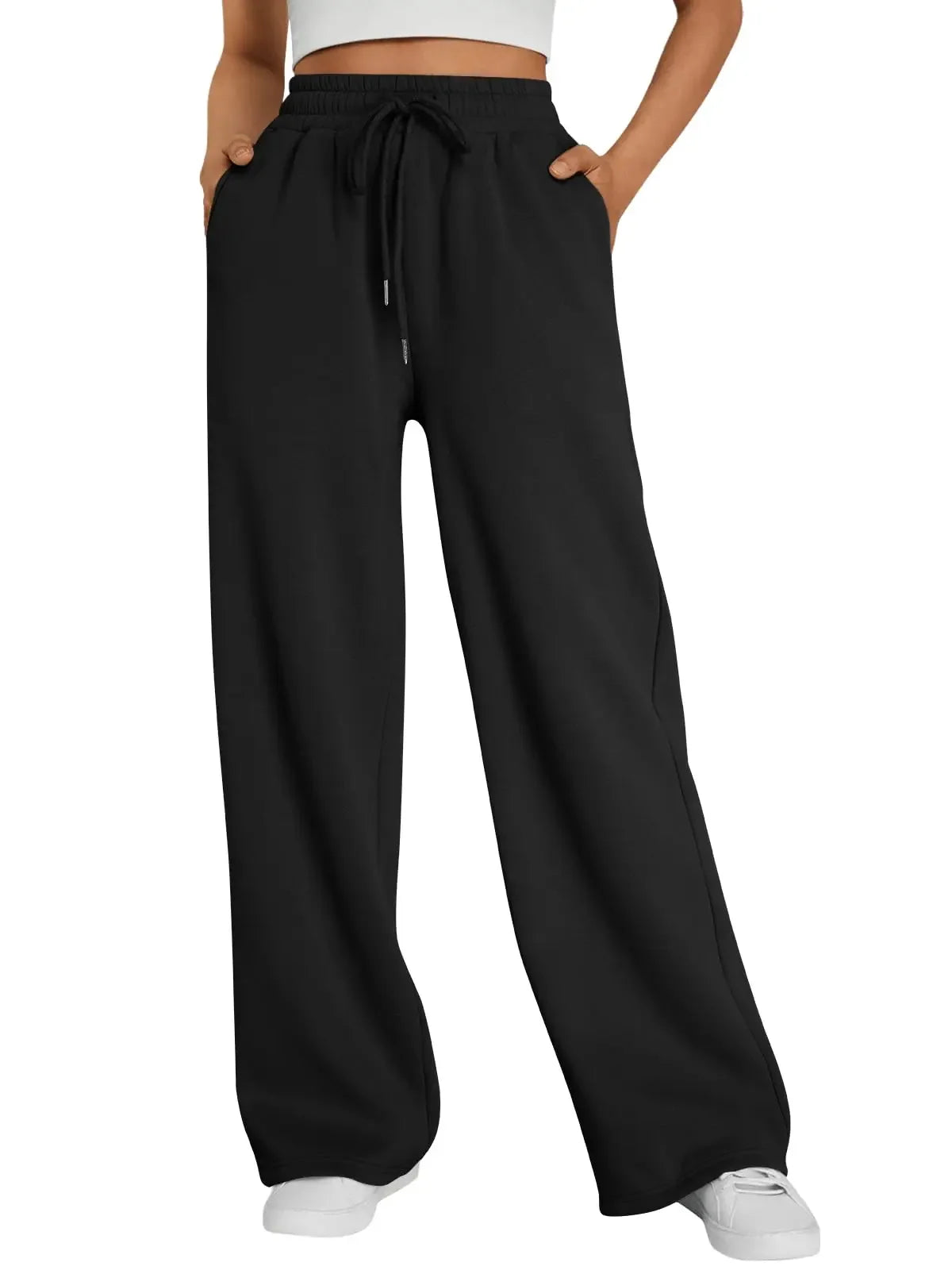 Straight Wide Leg Loose Pant Women Fahsion 2026 Spring Summer New Baggy Sweatpants High Waist Csual Street Pants Chic Trousers