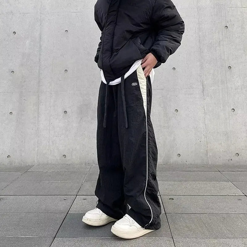 Y2K Vintage Fashion Loose Pant 2026 Casual Street Hip Hop Baggy Pants High Waist Wide Leg Trousers Solid Joggers Women Clothes