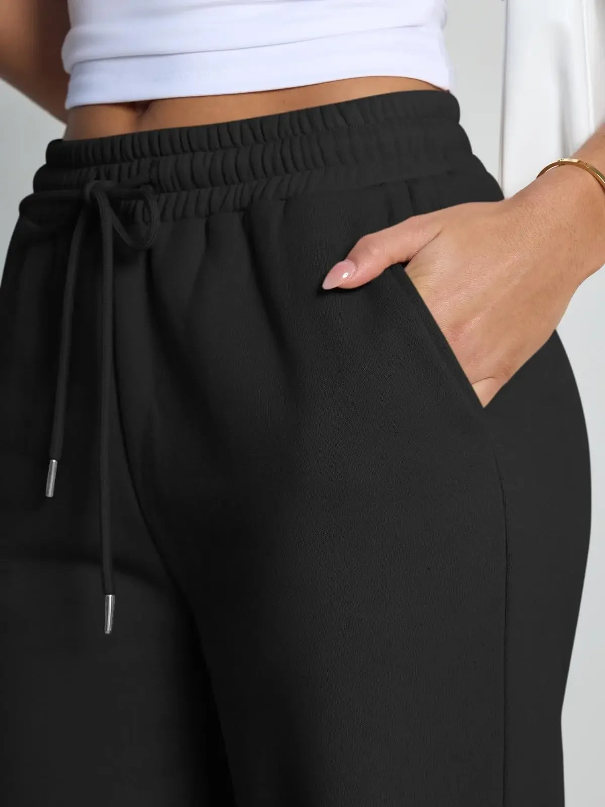 Straight Wide Leg Loose Pant Women Fahsion 2026 Spring Summer New Baggy Sweatpants High Waist Csual Street Pants Chic Trousers