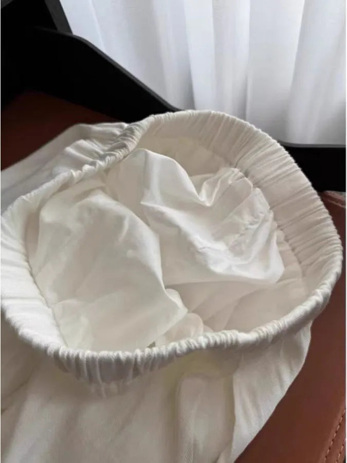 High Waist Wide Leg Cotton Linen Pants Women's Summer Thin Loose Slimming Casual Trousers Straight Cut Loose Fit