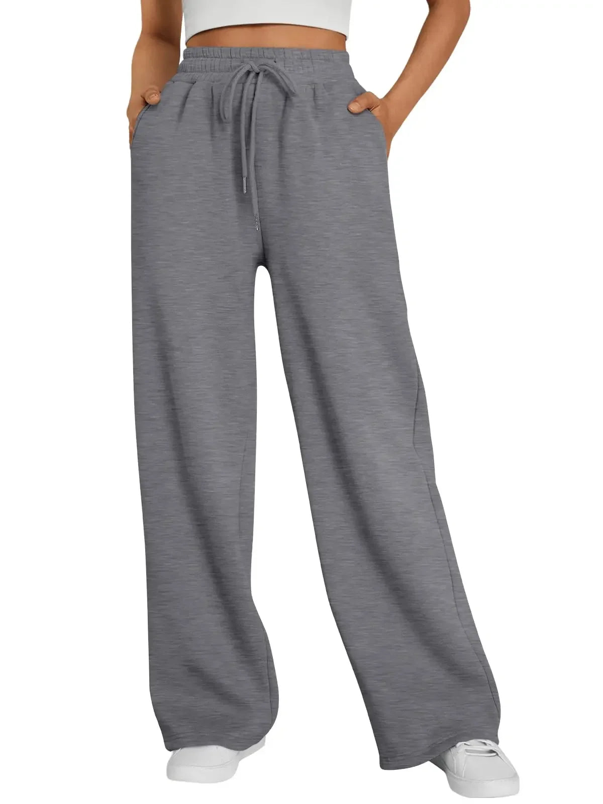 Straight Wide Leg Loose Pant Women Fahsion 2026 Spring Summer New Baggy Sweatpants High Waist Csual Street Pants Chic Trousers